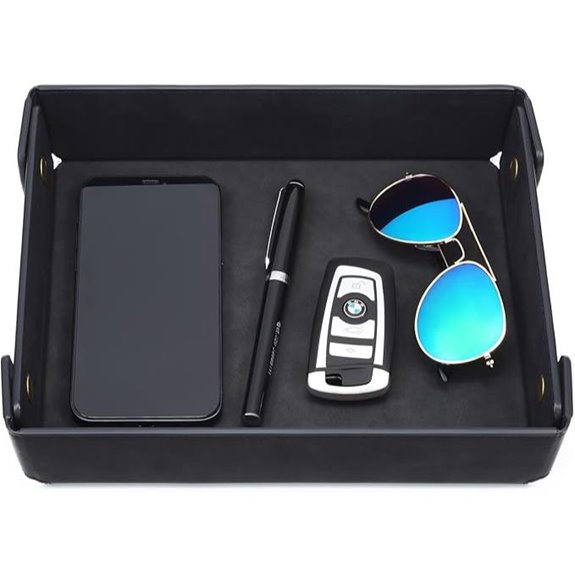CASIRENA Father's Day Faux Leather Valet Tray