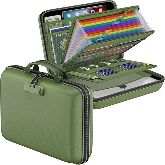 DocSafe Fireproof File Organizer with Lock