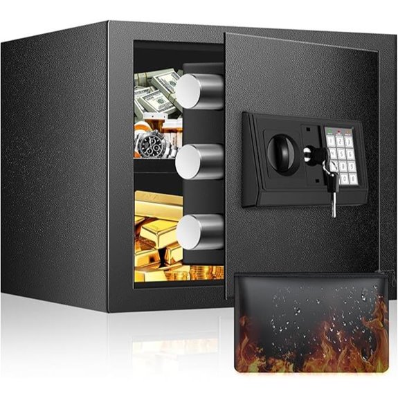 Digital Safe Box with Lock Fireproof & Waterproof