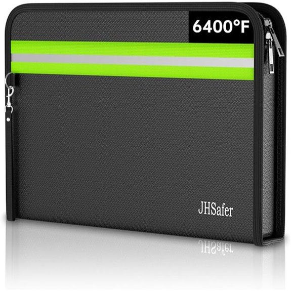 Fireproof Document Bag 6400℉ Waterproof Safe Bag