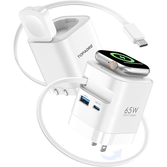 65W 4-in-1 Foldable USB-C Charger for Apple Devices