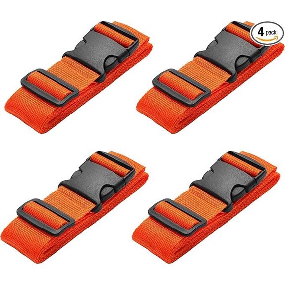 4 Pack Luggage Straps Adjustable Travel Belt