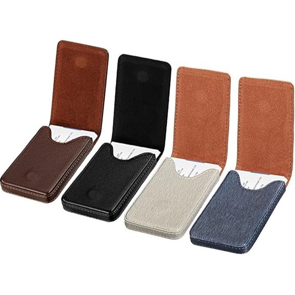 Outus 4 Pack Business Card Holders with Magnetic Closure