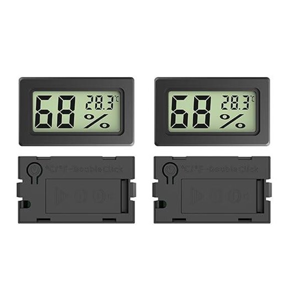 4 Pack Digital Hygrometer Thermometer with Switch