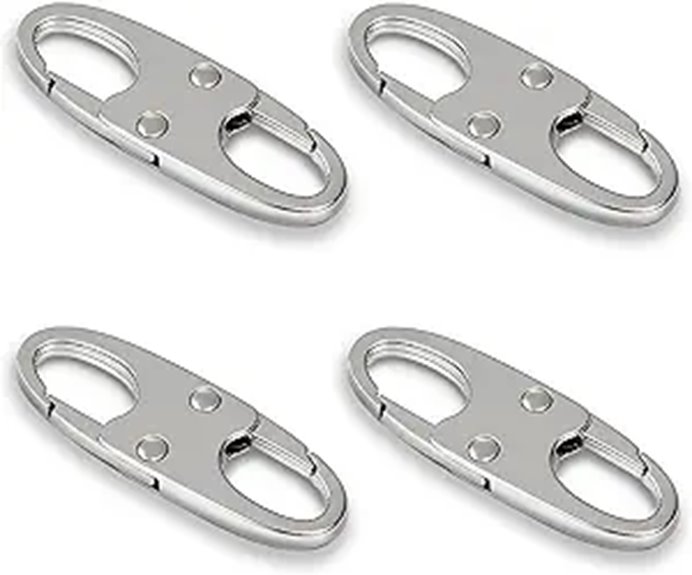 Zelin Zipper Locks 4-Pack for Luggage and Bags