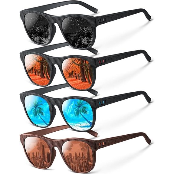 IKTOD 4 Pack Polarized UV Protection Sunglasses
