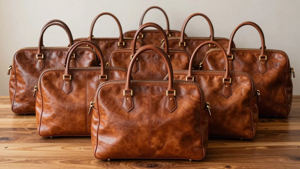 full grain leather satchel