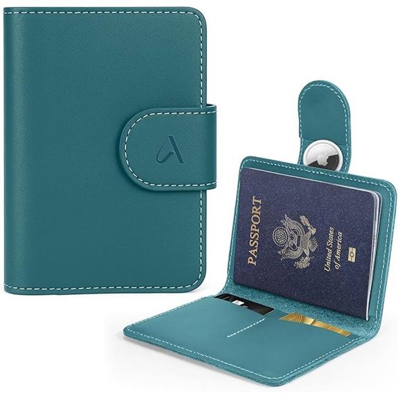 genuine leather rfid passport