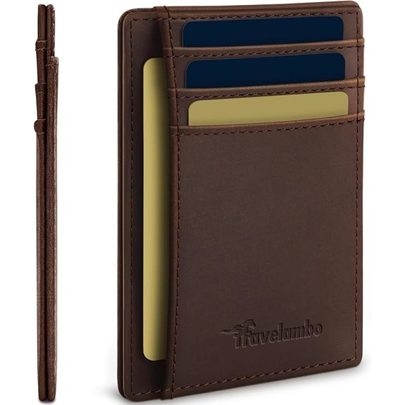 Travelambo Genuine Leather RFID Wallet for Men & Women