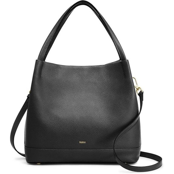 Kattee Genuine Leather Women’s Bucket Shoulder Tote