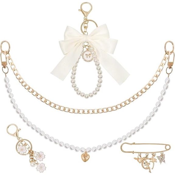 5-in-1 Gold Bag Charms for Women