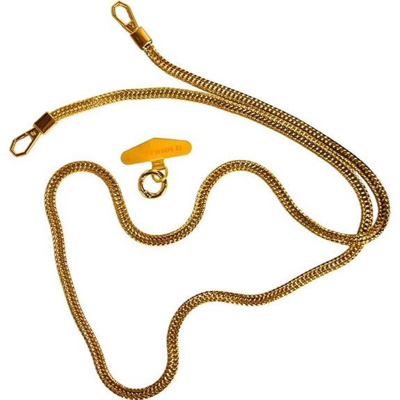 Trendy Gold Foxtail Phone Chain & Lanyard