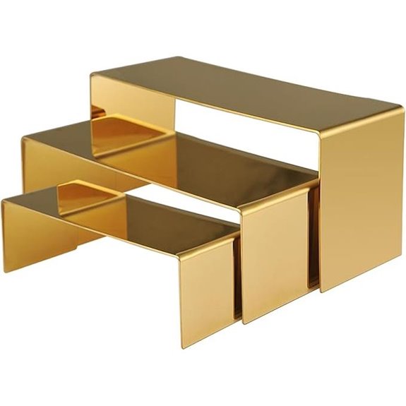 Gold Purse & Jewelry Display Stand Risers
