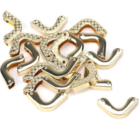 Gold Metal Purse Edge Protectors (20 pcs)