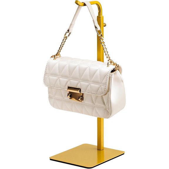 Gold Purse and Wreath Display Stand