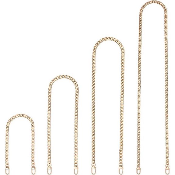 Four Sizes Gold Purse Chain Strap Replacement