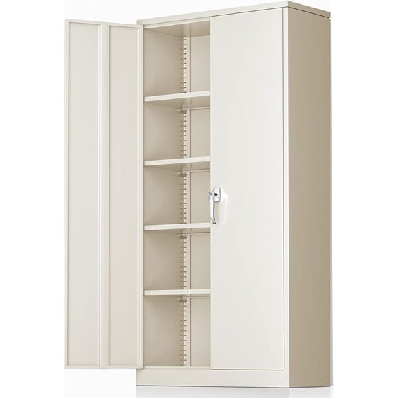 Greenvelly Steel Locking Storage Cabinet with Shelves