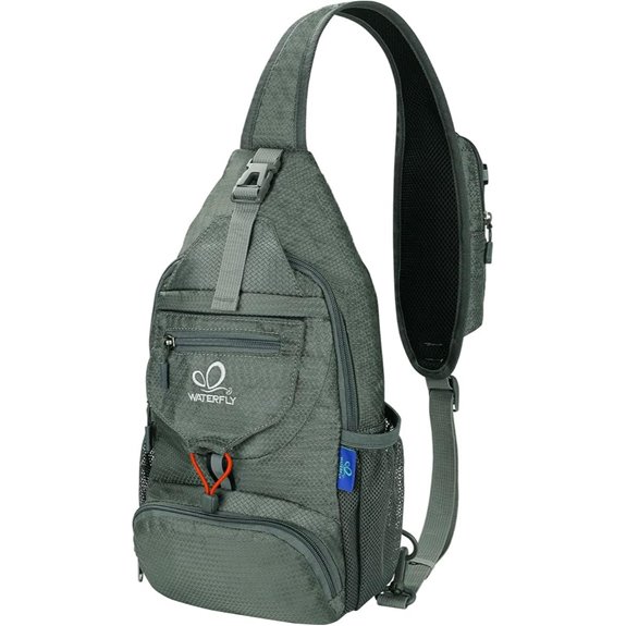 Waterfly Packable Crossbody Sling Backpack Grey