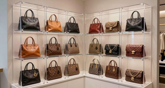 handbag display case options