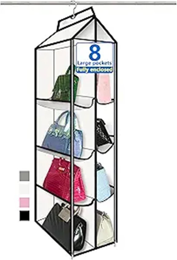 Hanging Purse Organizer for Oversized Wallets