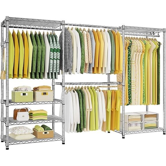 Ulif Heavy Duty Adjustable Metal Garment Rack