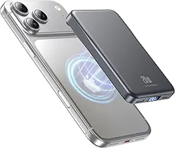 Magnetic 10000mAh Power Bank with Fast Charging