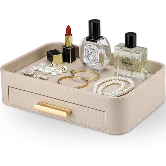 GORESE Jewelry Tray Organizer with Drawer