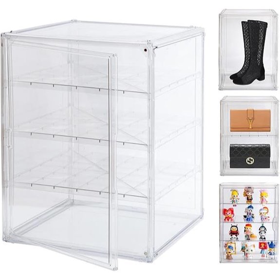 3X-Large Acrylic Display Case with 3 Divisions
