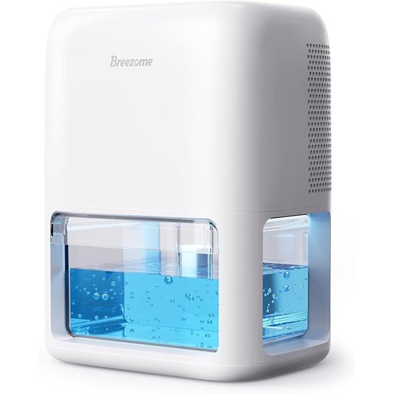 BREEZOME 60oz Dehumidifier with Timer and Light