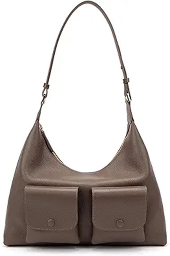 ELLE Genuine Leather Hobo Bag Large