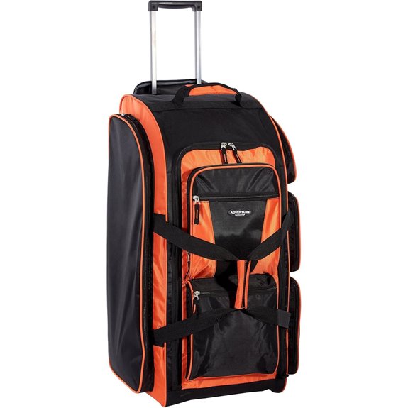 Travelers Club Xpedition 30 Inch Multi-Pocket Upright Rolling Duffel Bag