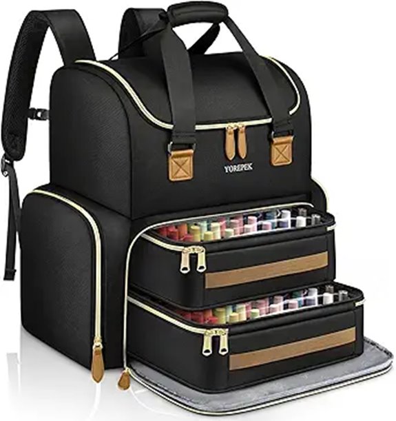 YOREPEK Large Nail Polish Organizer Backpack