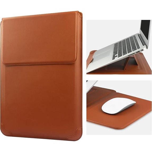 13-Inch Leather Laptop Sleeve for MacBook and More