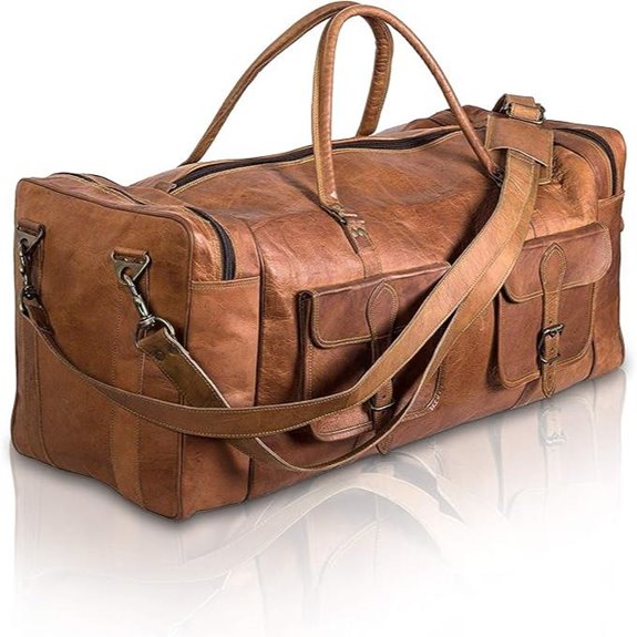 Leather Duffel Bag 32 inch Travel & Sports Bag