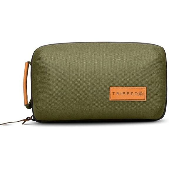 Tech Bag Organizer with Leather Accents and Mesh Pocket