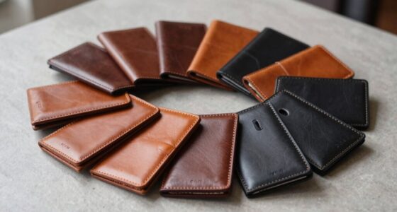 leather airtag phone wallets