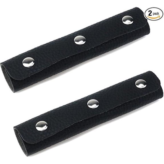 Mcredy Leather Bag Strap Wrap Covers (2-Pack)