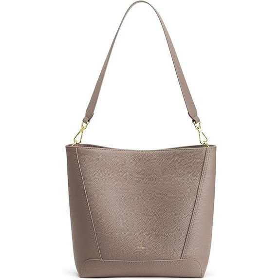 Kattee Leather Bucket Bag with 2 Straps