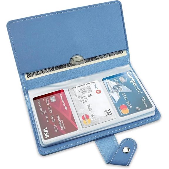 Leather Credit Card Holder with 96 Slots