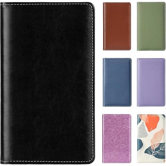 Leather Business Card Holder Organizer (300 Cards)