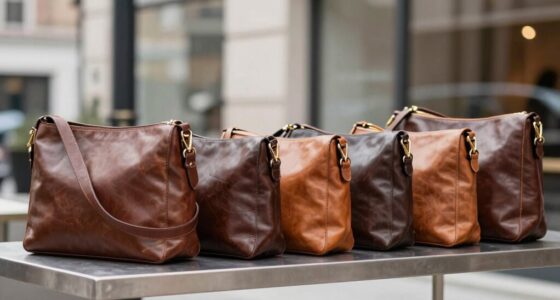 leather commuting shoulder bags