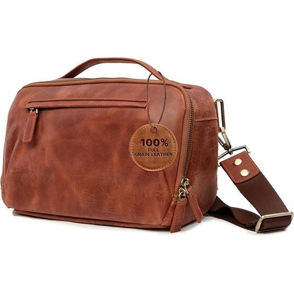 C Coiro Leather Camera Sling Bag for DSLR