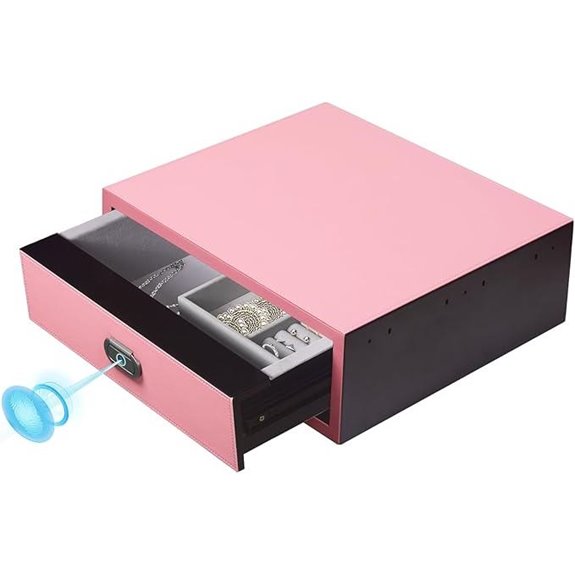 leather fingerprint safe box