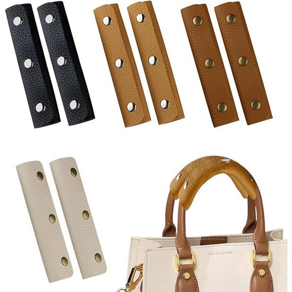 8 Pcs Leather Handbag Handle Cover Protectors