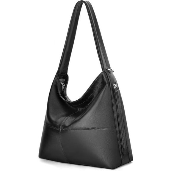 Genuine Leather Hobo Crossbody Tote Bag for Women