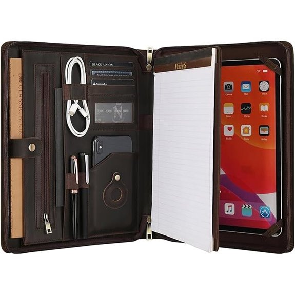 Leather Portfolio for 13-inch iPad Pro/Air and Notepad