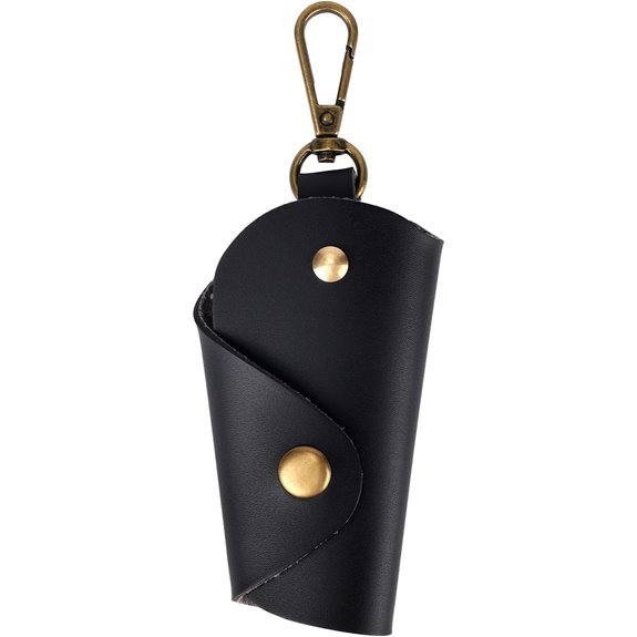PU Leather Car Key Holder with Keyring