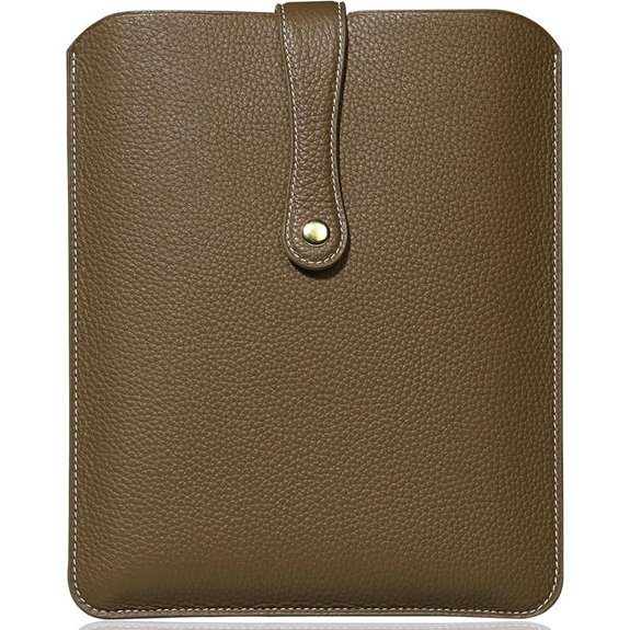 Genuine Leather Laptop Sleeve for iPad and Galaxy Tab