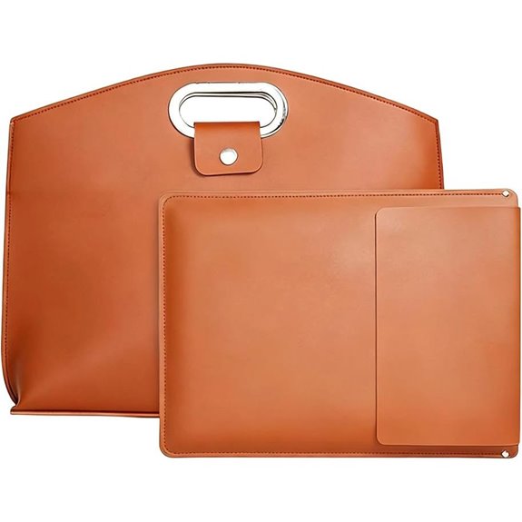 PU Leather Laptop Sleeve & Pouch Set (2-Pack)