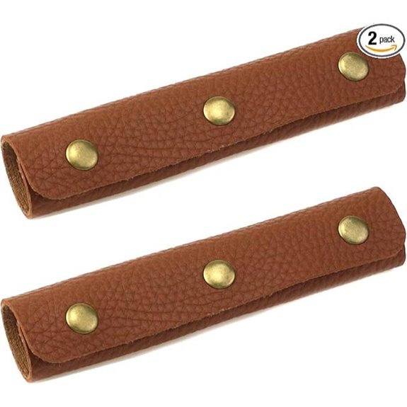 Mcredy Leather Luggage Handle Wraps (2 Pack)